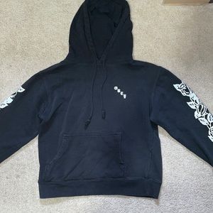 Obey Black and White Hoodie with strings. Size Medium (M) in Woman’s.